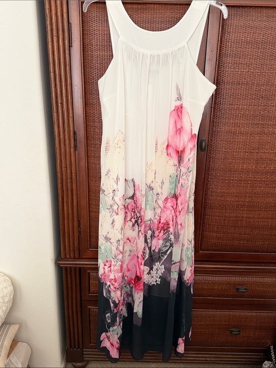 Floryday Dresses & Skirts - NWT Floryday Floral Print Sleeveless Maxi Dress - Fully Lined. Side Zipper.